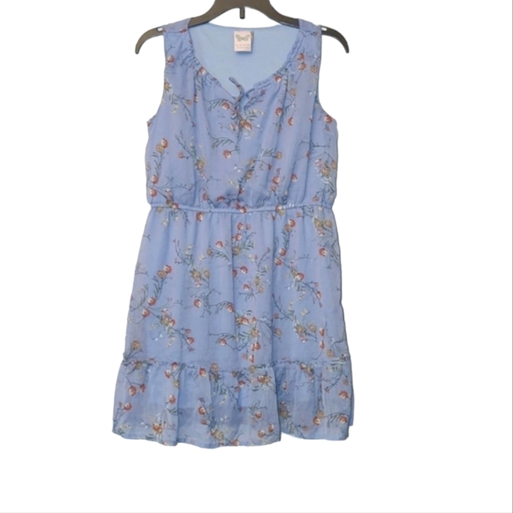 ❤️5/$25 Anthropologie For All Seasons Blue Floral Top